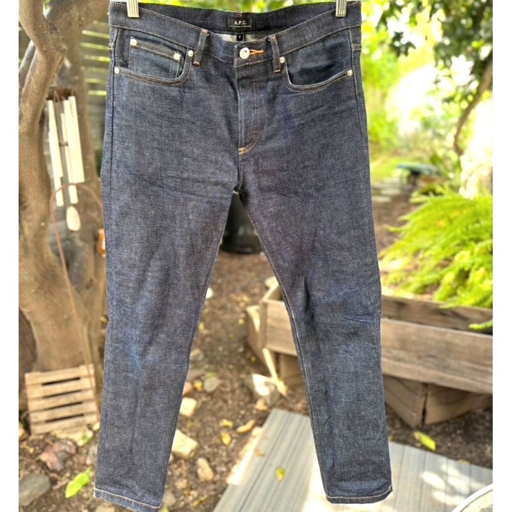 A.P.C. Japan 2022 Petit New Standard Selvedge Dark Indigo Blue Jeans SZ 31 x 29